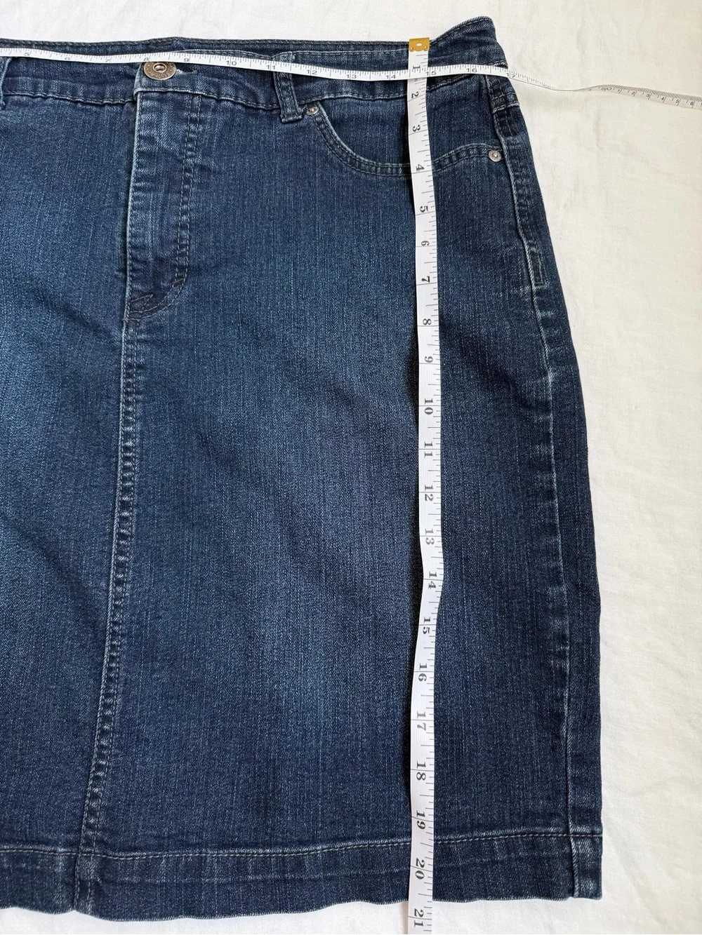 Style & Co. Dark Indigo Denim Pencil Skirt